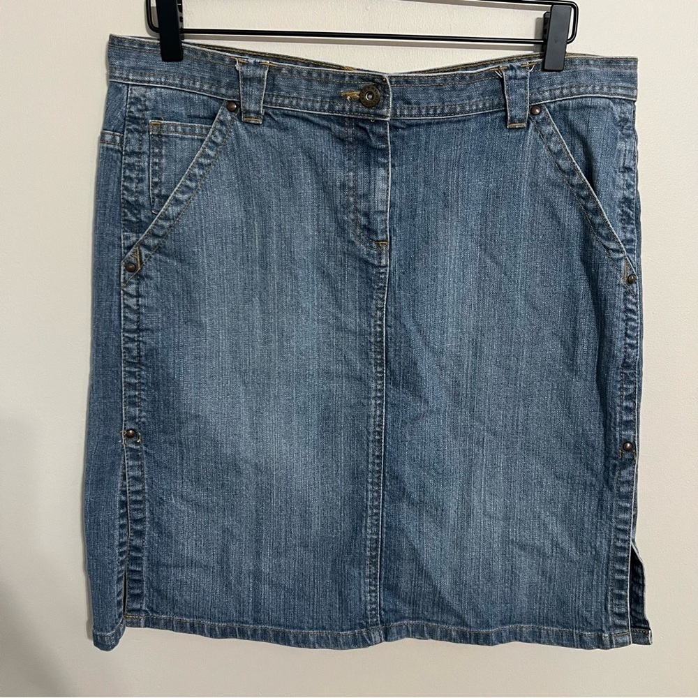 Vintage Tommy Hilfiger Denim Midi Skirt size 12